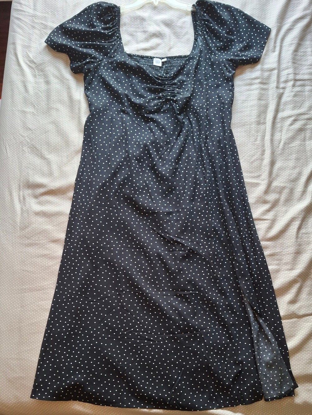 GAP Black Polka Dot Dress with White Dots